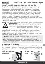 Preview for 15 page of LaserLiner AutoCross-Laser 360 PowerBright Operating Instructions Manual