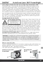 Preview for 27 page of LaserLiner AutoCross-Laser 360 PowerBright Operating Instructions Manual