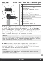 Preview for 53 page of LaserLiner AutoCross-Laser 360 PowerBright Operating Instructions Manual