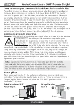 Preview for 57 page of LaserLiner AutoCross-Laser 360 PowerBright Operating Instructions Manual