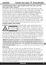 Preview for 3 page of LaserLiner AutoCross-Laser 7C PowerBright Operating Instructions Manual