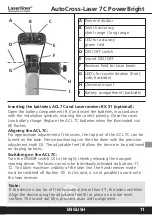 Предварительный просмотр 5 страницы LaserLiner AutoCross-Laser 7C PowerBright Operating Instructions Manual