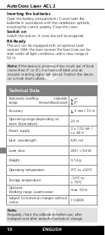 Preview for 5 page of LaserLiner AutoCross Laser ACL 2 Operating Instructions Manual