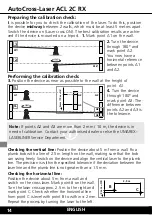 Preview for 14 page of LaserLiner AutoCross-Laser ACL 2C RX Operating Instructions Manual