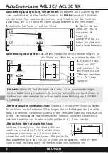 Preview for 8 page of LaserLiner AutoCross-Laser ACL 3C Operating Instructions Manual