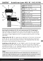 Предварительный просмотр 11 страницы LaserLiner AutoCross-Laser ACL 3C Operating Instructions Manual