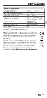 Preview for 21 page of LaserLiner BBQ-GasCheck Instruction Manual