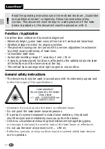 Preview for 10 page of LaserLiner CombiCross-Laser 5 DLD Manual