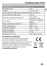 Preview for 17 page of LaserLiner CombiCross-Laser 5 DLD Manual