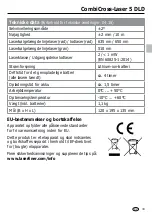 Preview for 33 page of LaserLiner CombiCross-Laser 5 DLD Manual