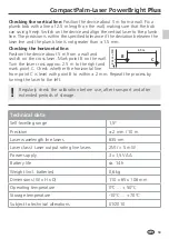 Preview for 13 page of LaserLiner CompactPalm-Laser PowerBright Plus Manual