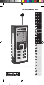 Preview for 1 page of LaserLiner DistanceMaster 100 Manual