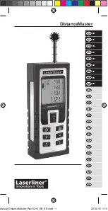 Preview for 1 page of LaserLiner DistanceMaster Operating Instructions Manual