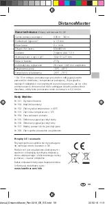 Preview for 59 page of LaserLiner DistanceMaster Operating Instructions Manual