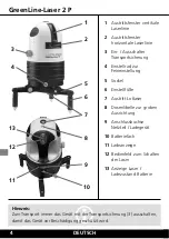 Предварительный просмотр 4 страницы LaserLiner GreenLine-Laser 2 P Operating Instructions Manual