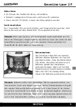 Предварительный просмотр 5 страницы LaserLiner GreenLine-Laser 2 P Operating Instructions Manual