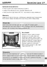 Предварительный просмотр 47 страницы LaserLiner GreenLine-Laser 2 P Operating Instructions Manual