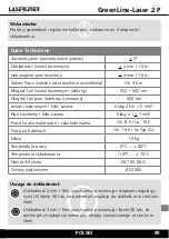 Предварительный просмотр 49 страницы LaserLiner GreenLine-Laser 2 P Operating Instructions Manual