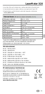 Preview for 39 page of LaserLiner LaserMeter X20 Manual