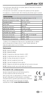 Preview for 83 page of LaserLiner LaserMeter X20 Manual