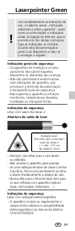 Предварительный просмотр 21 страницы LaserLiner Laserpointer Green Manual