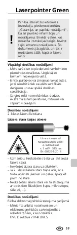 Предварительный просмотр 37 страницы LaserLiner Laserpointer Green Manual