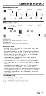 Preview for 47 page of LaserLiner LaserRange-Master i3 Manual