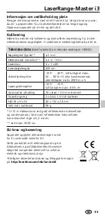 Preview for 63 page of LaserLiner LaserRange-Master i3 Manual