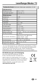 Preview for 9 page of LaserLiner LaserRange-Master T3 Operating Instructions Manual