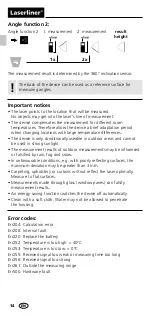 Preview for 14 page of LaserLiner LaserRange-Master T3 Operating Instructions Manual