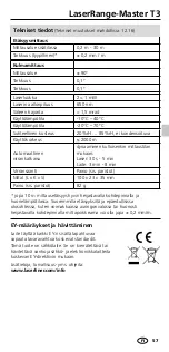 Preview for 57 page of LaserLiner LaserRange-Master T3 Operating Instructions Manual