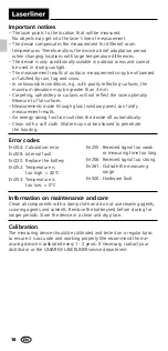 Preview for 18 page of LaserLiner LaserRange-Master T4 Pro Operating Instructions Manual