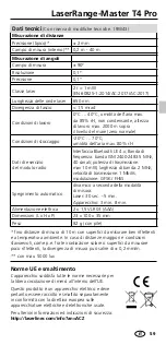 Preview for 59 page of LaserLiner LaserRange-Master T4 Pro Operating Instructions Manual
