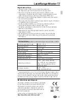 Preview for 17 page of LaserLiner LaserRange-Master T7 Manual