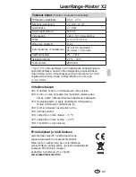 Preview for 57 page of LaserLiner LaserRange-Master X2 Operating Instructions Manual