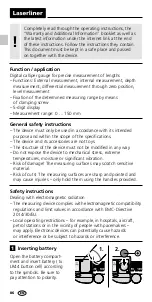 Preview for 6 page of LaserLiner MetricMaster Plus Operating Instructions Manual