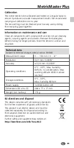 Preview for 9 page of LaserLiner MetricMaster Plus Operating Instructions Manual