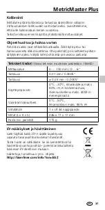 Preview for 37 page of LaserLiner MetricMaster Plus Operating Instructions Manual