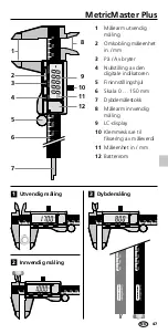 Preview for 47 page of LaserLiner MetricMaster Plus Operating Instructions Manual