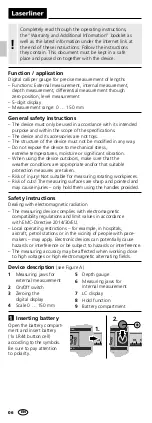 Preview for 6 page of LaserLiner MetricStar Manual