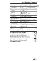 Preview for 13 page of LaserLiner MultiMeter-Compact Operating Instructions Manual