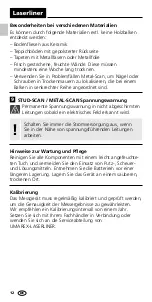 Preview for 12 page of LaserLiner MultiScanner Plus Manual