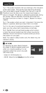 Preview for 20 page of LaserLiner MultiScanner Plus Manual