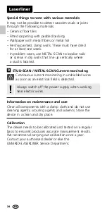 Preview for 24 page of LaserLiner MultiScanner Plus Manual