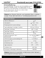 Preview for 7 page of LaserLiner PCL 6P RX Operating Instructions Manual