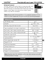 Preview for 13 page of LaserLiner PCL 6P RX Operating Instructions Manual