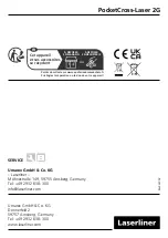 Preview for 58 page of LaserLiner PocketCross-Laser 2G Operating Instructions Manual