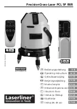 LaserLiner PrecisionCross-Laser PCL 5P RXR Operating Instructions Manual preview