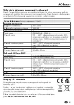 Preview for 49 page of LaserLiner Sender AC-Tracer TX 21W31 Operating Instructions Manual