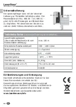 Предварительный просмотр 4 страницы LaserLiner SensoLite 120 Operating Instructions Manual